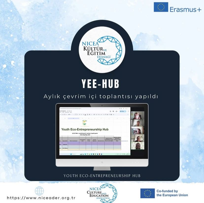 Yee-Hub projemizin aylık çevrim içi toplantısı gerçekleşti !